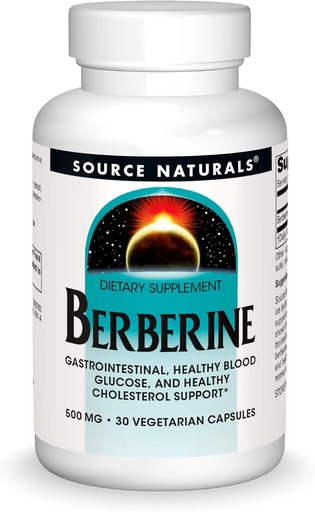 [BRSWGZ32AQJWGYL4] Source Naturals Berberine Vegetable Capsule, for Gastrointestinal Support* - 30 Vegetarian Capsules