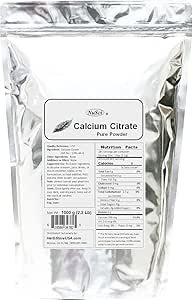 [BRSWIZ34BYCQ4YLI] Calcium Citrate Powder Pure Bio-Available Form Calcium (1000 Grams (2.2 lb))