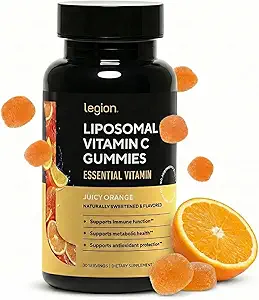 [BRSROCQ7BB6AG33H] LEGION Liposomal Vitamin C Supplement - High Absorption Liposomal VIT C Supplement for Women & Men - Natural Vitamin C Supplements for Immune System Support (60 Vitamin C Capsules)