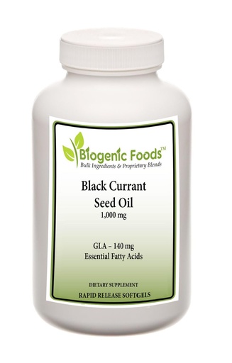 [BRSRMCA6BUPR6HT7] Black Currant Seed Oil - Essential Fatty Acid 140 mg of Natural Sourced GLA - 1,000 mg