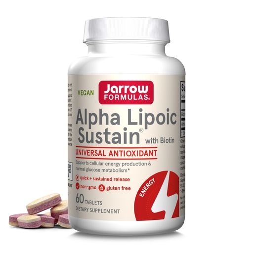 [BRSWIY32BQNBY3DO] Jarrow Formulas Alpha Lipoic Sustain with Biotin, 300 mg Alpha Lipoic Acid, Universal Antioxidant, Dietary Supplement, 60 Vegan Tablets, Up to a 60 Day Supply