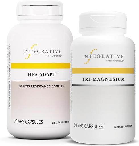 [BRSRAYI3DN6AECY6] Integrative Therapeutics Bundle with Tri-Magnesium, 90 Capsules & HPA Adapt, 120 Vegan Capsules - Supports Heart Function & Bone Health* - Support Healthy Stress Response with Ashwagandha*