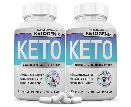 [BRSROBD4CQNB4DQU] (2 Pack) Ketogenix Keto Pills 1275MG New & Improved Formula Contains Apple Cider Vinegar Extra Virgin Olive Oil Powder Green Tea Leaf 120 Capsules