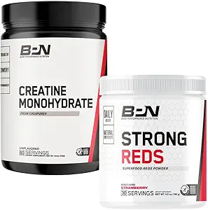[BRSROCQ2OB7WG3TK] BARE PERFORMANCE NUTRITION BPN Creatine Monohydrate & Strong Reds Bundle