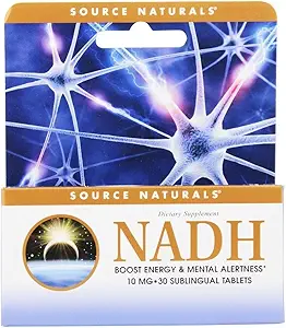 [BRSWIZYZOMORYAA5] Source Naturals NADH 10mg, Boost Energy and Mental Alertness*, 10mg - 30 Peppermint Lozenges