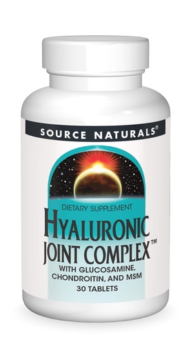 [BRSWIYQPO4JQMH3I] Source Naturals Hyaluronic Joint Complex with Glucosamine, Chondroitin & MSM - 30 Tablets