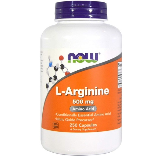 [BRSWICANCR4BEH3U] Now Foods L-Arginine (500mg) - 250 ct (Pack of 2)