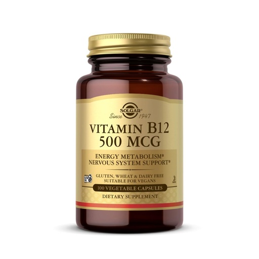 [BRSWIYT3OMABKFQ3] Vitamin B-12 500mcg Solgar 100 Caps