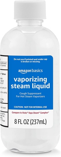 [BRSWGCDQDJ5BQ2D5]   Basics Vaporizing Steam Liquid Cough Suppressant Medication, 8 Fl Oz (Pack of 1) (Previously Solimo)