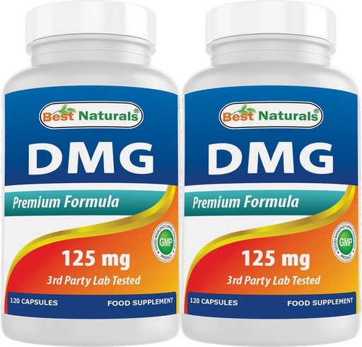[BRSW2AQTBN5AEYLB] Best Naturals DMG 125 mg 120 Capsules (120 Count (Pack of 2))
