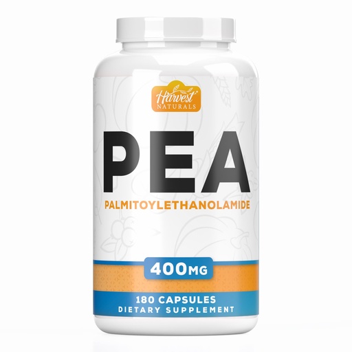 [BRSROZAPCUMAKF36] Palmitoylethanolamide Capsules | Pea 400mg | 180 Pill Count | Promotes Natural Inflammation & Discomfort Relief | Lab Tested Ingredients
