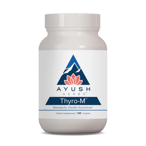 [BRSWIZIKAEDWAEA5] Ayush Herbs Thyro-M - Thyroid Support for Women & Men, Thyroid Health, Thyroid Care with L Tyrosine, Ashwagandha, Kelp, Natural Energy Support - 120 Servings