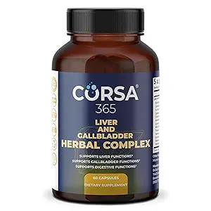 [BRSROZA7OIAWEFAY] Liver Health and Gallbladder Support Formula - Liver Cleanse Detox & Repair Herbal Complex with Rosehips St. John's Wort Chamomile - Gallbladder Liver Supplements for Women Men - 60 Capsules