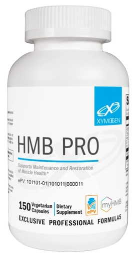 [BRSRMGQTCVYWKD3X] XYMOGEN HMB PRO - Muscle Recovery & Lean Muscle Support - Calcium Supplement with Vitamin D3 - Dairy-Free & Gluten-Free - 150 Capsules