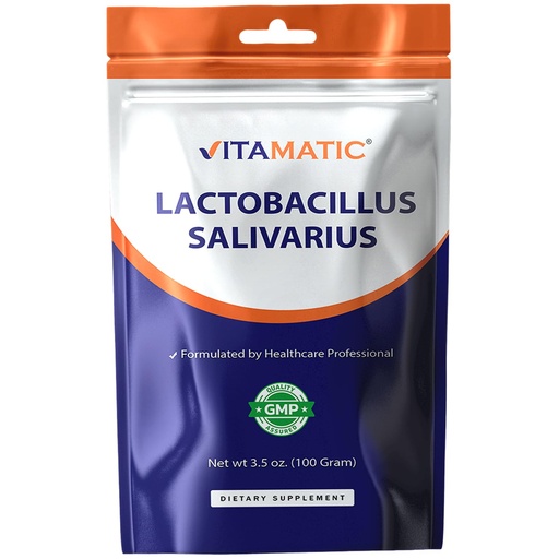 [BRSROHQ3PIPQIH3A] Vitamatic Lactobacillus Salivarius Probiotic Powder - Digestive Support - 100 Gram (3.5 OZ) - 100 Servings