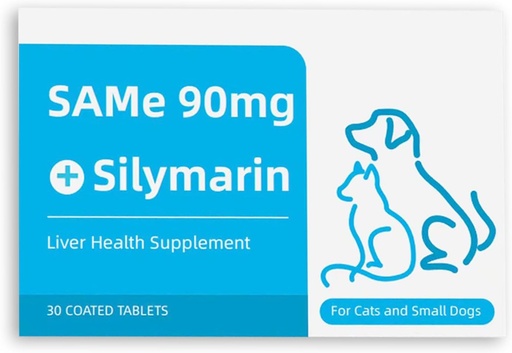 [BRSROAIQBV4GCYD6] Same 90 for Dogs & Cats – Liver Support Supplement with Milk Thistle – Helps with Joint Health, Liver Detox, and Mobility – Ideal for Cats and Small & Medium Dogs