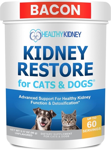 [BRSWGGT5OIIGOA3P] Cat and Dog Kidney Support, Natural Renal Supplements to Support Pets, Feline, Canine Healthy Kidney Function and Urinary Tract. Essential for Pet Health, Pet Alive, Easy to Add to Cats and Dogs Food