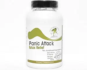 [BRSWKEYLOJ7B4GQZ] Panic Attack Max Relief ~ 90 Capsules - No Additives ~ Naturetition Supplements