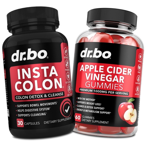 [BRSRAEI2OYGWGHIU] Colon Cleanser Detox & ACV Apple Cider Vinegar Gummies - 15 Day Colon Cleanse Pills Poop Flush & ACV Gummies Supplements - Bowel Movement Supplements for Intestinal Stomach Bloating Gut Support