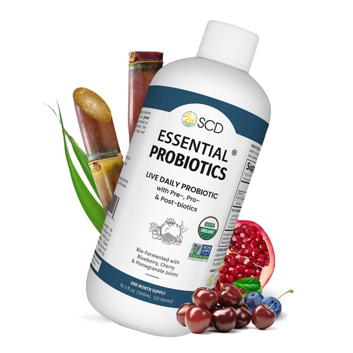 [BRSWIYQ4BUIRC3DM] SCD Essential Probiotics for Women, Men, Kids and Toddlers, Live Probiotic for Digestion and Immunity, Gut Health Liquid Probiotic Supplement with 11 Strains – 16.3 fl oz by SCD Probiotics