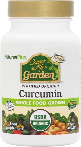 [BRSWECQPOB5W2ELG] Nature's Plus - Source of Life Garden Curcumin 400 mg, 30 Vegan capsules