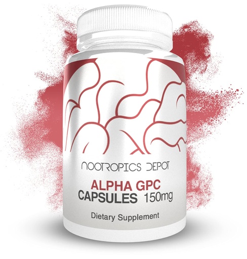 [BRSWKGQPBV6BOC3M] Nootropics Depot Alpha GPC Capsules | 150mg | 60 Count | Choline Supplement | Brain Health Supplement | Supports Healthy Brain Function | Enhance Cognition, Memory + Focus