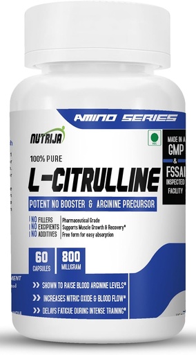 [BRSWYZQYBF6BSGQY] L-CITRULLINE 800Mg-Pack of 60 Capsules