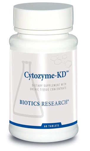 [BRSWGGQHOB5GE3L6] BIOTICS RESEARCH Cytozyme KD Neonatal Kidney, Supports Renal Health, Heart Health, SOD, Catalase, Potent Antioxidant Activity, 60 Tablets