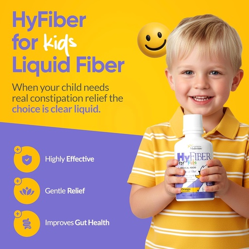 [BRSRMFL2AABG2CAY] Medtrition HyFiber Liquid Fiber for Kids in Only One Tablespoon, Supports Regularity and Softer Stools, FOS Prebiotics for Gut Health, 6 Grams of Fiber, 32 Servings per Bottle 16 Fl Oz (Pack of 2)