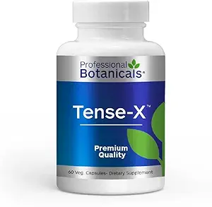 [BRSWIZ3RBMPWY33Y] Professional Botanicals Tense-X - Natural Vegan Stress Support Supplement, Helps The Body to Achieve Mental and Physical Relaxation - 60 Vegetarian Capsules
