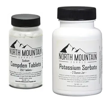 [BRSROCYTOV5GAHQ6] North Mountain Supply Campden Tablets (250 Tablets) & Potassium Sorbate Stabilizer (2 Ounce) Home Wine Making Bundle