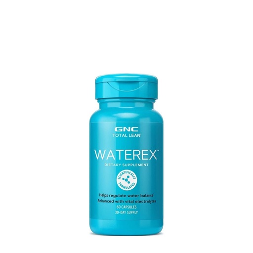 [BRSWGHAECEMG2ALD] GNC Total Lean Waterex, Helps Regulate Water Balance, Enhanced with Vital Electrolytes, 60 Capsules