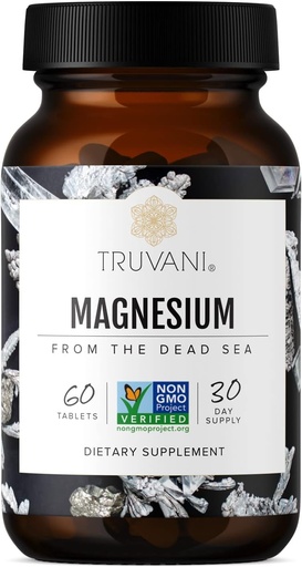 [BRSWGBACAAHGAGTO] Truvani Magnesium 400mg Oxide Tablets | 60 Tablets | Supports Calm and Sleep, Healthy Bones, Muscle Health, Digestive Health | Non-GMO, Vegan Pills