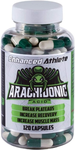 [BRSWK2QPBEDGMELC] Athlete mejorado - Acid araquidonico Suplemento - Muscle and Strength Suplemento para el aumento de la masa muscular " Mejor recuperación para hombres " Mujeres (120 cápsulas)