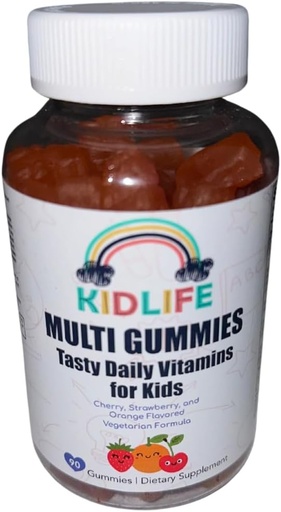 [BRSWYGL3OEIAG3I6] KJ3 Essentials KIDLIFE Daily Gummies- Vitamins for Kids 90 Count Vegan. Immune Support. Soft and Tasty