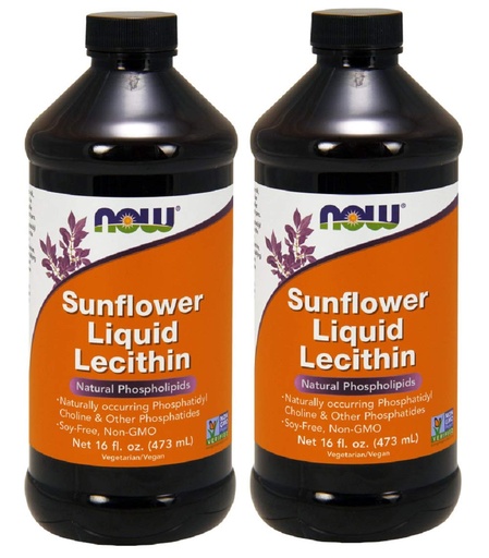 [BRSWIHYIPINWYFA7] Now Foods, Sunflower Liquid Lecithin, 16 fl oz (473 ml) (Pack of 2)