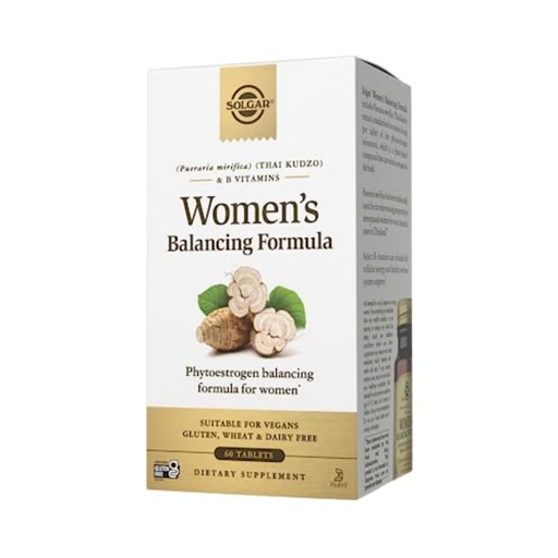 [BRSWIYIZCYIQIHTE] Solgar Women's Balancing Formula, 60 Tablets - Pueraria Mirifica - Phytoestrogen Balancing Formula, Energy Metabolism, Nervous System Health - Vegan, Gluten-Free, Dairy Free, Kosher - 60 Servings