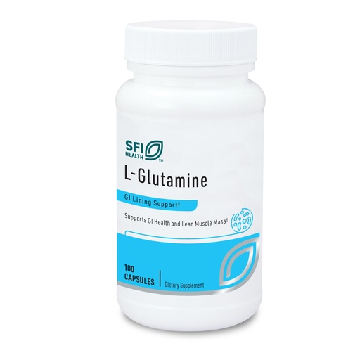[BRSWIYYZDIIRQ2TE] Klaire Labs SFI Health L Glutamine Capsules - 500 Milligrams Hypoallergenic Amino Acids Supplement - Supports Muscle & GI Function - Dairy Free & Gluten Free (100 Capsules)