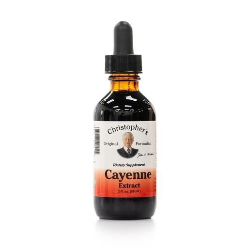 [BRSWIYT6A4HBUGQZ] Christopher's Original Formulas Cayenne Extract - 2 fl oz Liquid | Premium Herbal Supplement for Wellness