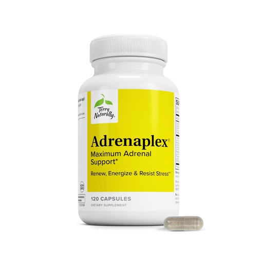 [BRSWICYMCVYRU2DC] Terry Naturally Adrenaplex - Adrenal Gland Function Supplement - Glandular Support Supplement with Vitamins C & B6 - Supports Healthy Adrenal Function - Keep Out of Reach of Children - 120 Capsules