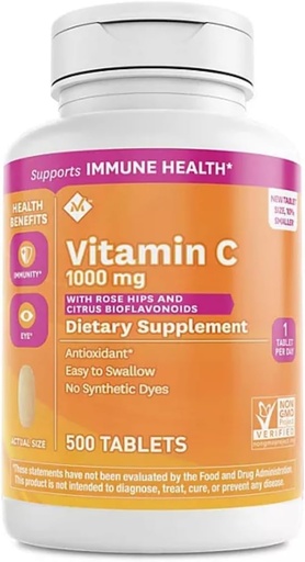 [BRSWYAYTDIIBYYIU] Member's Mark Vitamin C 1000 mg with Rosehips and Citrus Bioflavonoids (500 ct.)