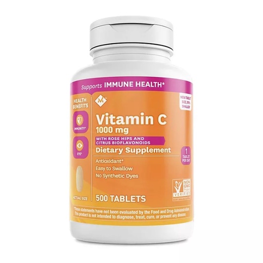 [BRSWYAYTDIIBYYIU] Member's Mark Vitamin C 1000 mg with Rosehips and Citrus Bioflavonoids (500 ct.)