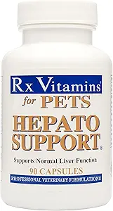 [BRSWIYIZCF5GMDLK] Rx Vitamins Hepato Support for Dogs & Cats - Milk Thistle for Healthy Liver Function - Silymarin Capsules for Pets - 90 ct.