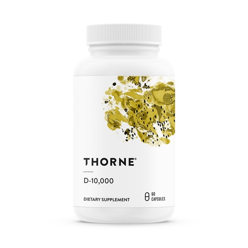 [BRSWG236BYHGYETP] THORNE - Vitamin D-10,000 - Vitamin D3 Supplement - Supports Healthy Bones, Teeth & Muscles, Plus Cardiovascular & Immune Function* - Third-Party Certified - Gluten, Dairy & Soy-Free - 60 Capsules