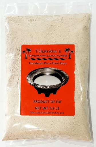 [BRSW2A33OIMA4A3L] Tikaram's Kava Kava - Premium Fiji Waka (Nobel Lateral Root Kava Powder) 1/2 Pound (8oz) - Fiji Market Wholesale, 8oz (1/2 Pound)