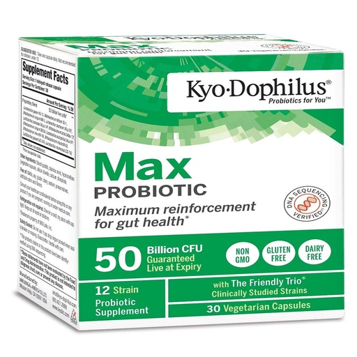 [BRSWGCYHBN7BY336] Kyo-Dophilus Max Probiotics, 30 Vegetarian Capsules