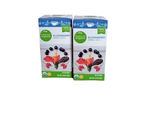 [BRSWGHTQBEPWKHIU] Simple Truth Organic Elderberry Herbal Tea 20 ct (Pack of 2)