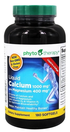 [BRSWI2QGOYIQC3DY] Phytotherapy Rx Calcium Liquid Softgel - 180 per Pack - 1 Each.