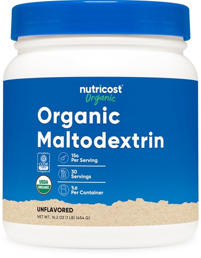 [BRSWGCYLBB7RACD5] Nutricost Organic Maltodextrin Powder 1lb - Gluten Free, Non-GMO