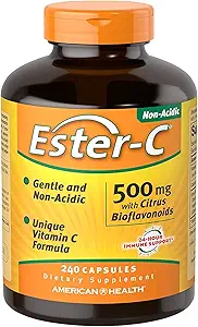[BRSWKFQ6BJ4AC3T6] Ester-C 500 mg with Citrus Bio, 240 cap (Pack of 2)